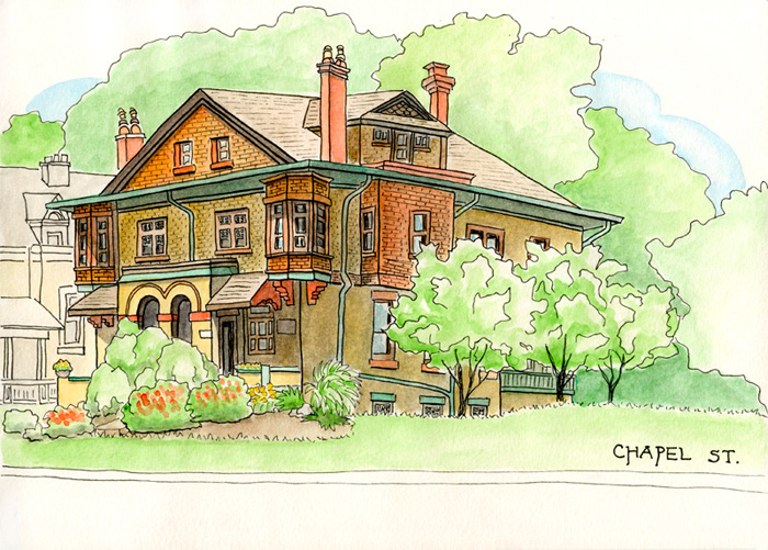 Chapel Street house sketch