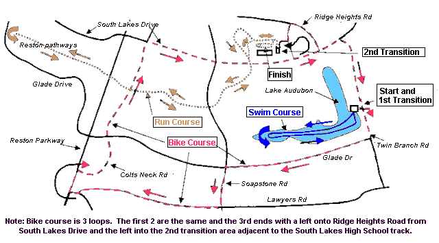 Reston Triathlon Course